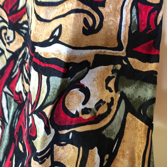 K Arnold Vintage Floral 100% Silk Shirt L - Picture 4 of 8